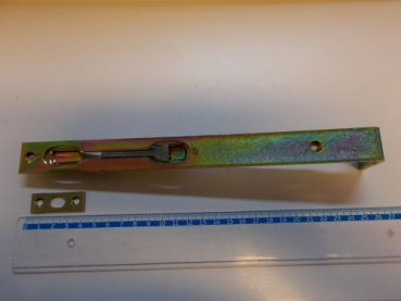 Preview: Klappkantenriegel 23 mm 250 mm verzinkt 204 mit Schließblech